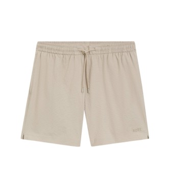 BOSS för män. 50561184 Snabbtorkande baddräkt i beige sirsaka-tyg (XXL), Strandkläder, Polyester