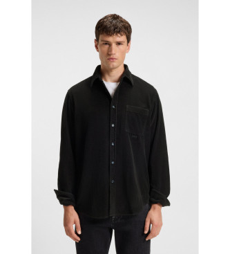 BOSS para hombre. 50548976 Camisa Relegant negro (M), Sintético, Clásico, Manga larga