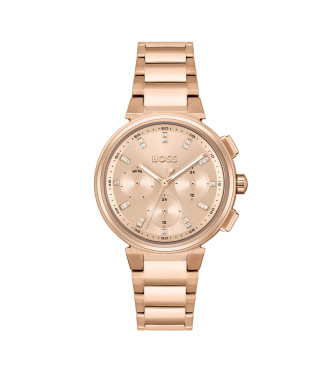 Reloj Analógico One rosa (OSFA), Casual, Brazalete, Acero Inoxidable, BOSS outlet 2024.