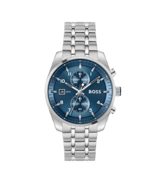 BOSS para hombre. 1514216 Reloj Analógico Skytraveller azul (OSFA), Casual, Brazalete, Acero Inoxidable