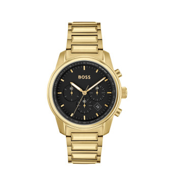 BOSS para hombre. 1514006 Reloj Analógico Trace negro (OSFA), Casual, Brazalete, Acero Inoxidable