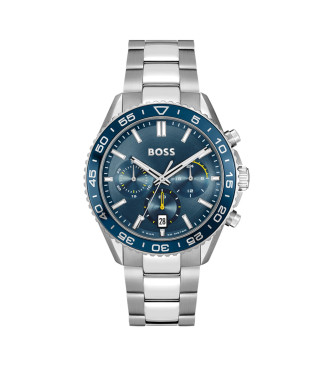Reloj cronógrafo Runner azul (OSFA), Casual, Brazalete, Acero Inoxidable