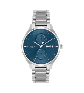 BOSS para hombre. 1514106 Reloj multifunción Tyler azul (OSFA), Casual, Brazalete, Acero Inoxidable
