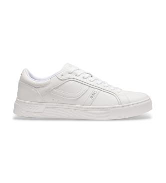 BOSS para hombre. 50562636 Zapatillas Rhys blanco (41), Plano, Cordones, Casual