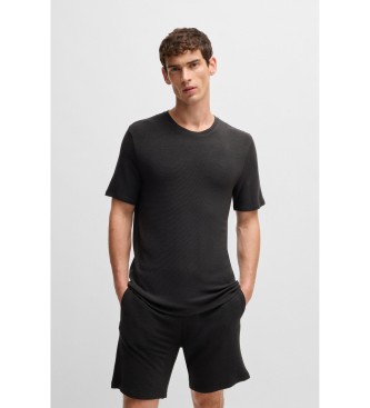 Boss Para Hombre. 50509328 Camiseta De Pijama Negro (M), Homewear, Modal, Manga Corta-image