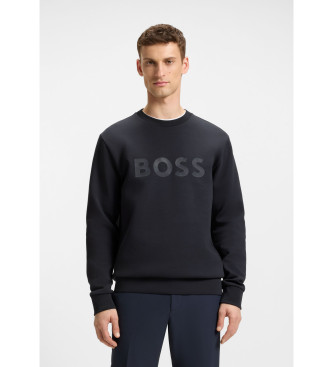 BOSS para hombre. 50506119 Sudadera Salbo marino (S), Casual, Algodón, Manga larga
