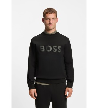 BOSS para hombre. 50555516 Sudadera Salbo negro (M), Casual, Algodón