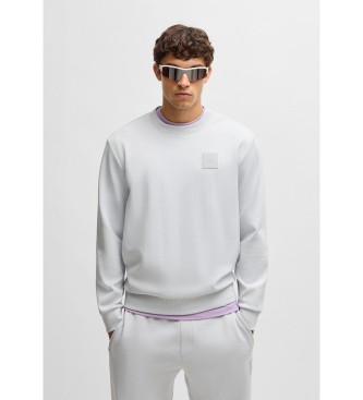 BOSS para hombre. 50534193 Sudadera Salbo gris (XL), Casual, Algodón