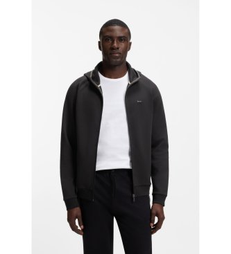 BOSS Sudadera con capucha Sense negro