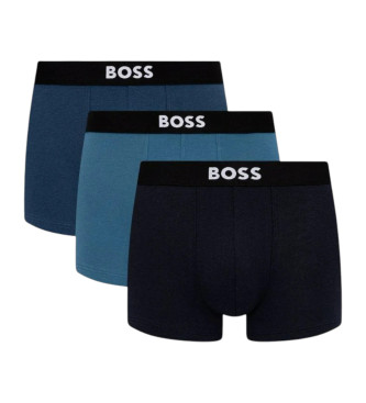 BOSS para hombre. 50544263 Set 3 Bóxers Marca One azules (XXL), Homewear, Algodón