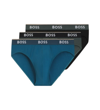 BOSS para hombre. 50531681 Set de tres slips azul, negro, verde (S), Homewear, Algodón