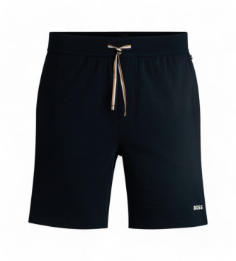 BOSS para hombre. 50515394 Short de pijama de algodón elástico con logo estampado marino (L), Homewear