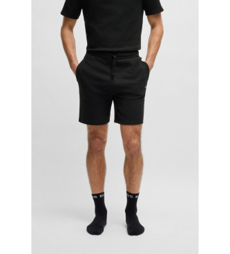 BOSS para hombre. 50535884 Short Waffle negro (XXL), Casual, Algodón