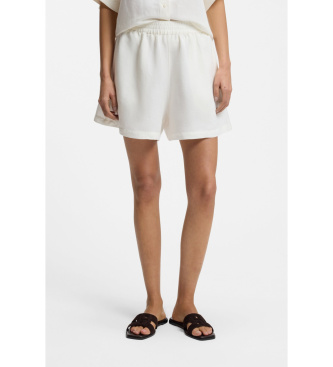 BOSS para mujer. 50559251 Shorts Tallan blanco (L), Casual, Lino