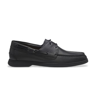 BOSS Zapatos de piel Sienne Boat negro