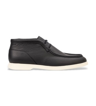 BOSS para hombre. 50536227 Zapatos de Piel Sienne negro (46), Plano, Cordones, Casual