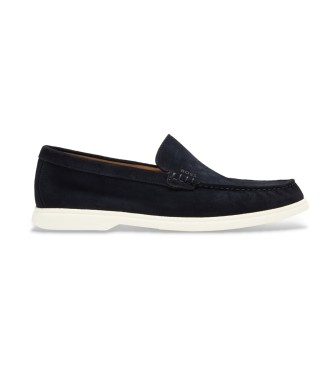 BOSS para hombre. 50543083 Mocasines de piel Sienne marino (43), Plano, Ninguno, Casual