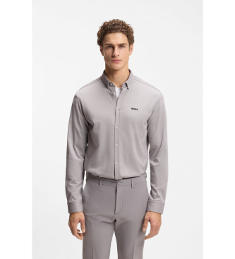 BOSS para hombre. 50555946 Polo ST Motion L gris (L), Casual, Algodón, Manga larga