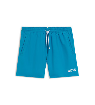BOSS para hombre. 50514429 Bañador Starfish azul (M), Beachwear, Poliéster Reciclado, Sostenible