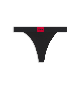 HUGO para mujer. 50492326 Tanga con logo negro (M), Homewear, Algodón