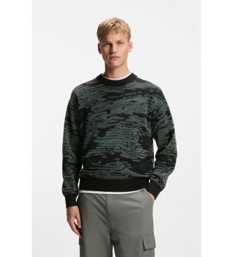BOSS para hombre. 50556621 Sudadera Andscape negro (S), Casual, Algodón