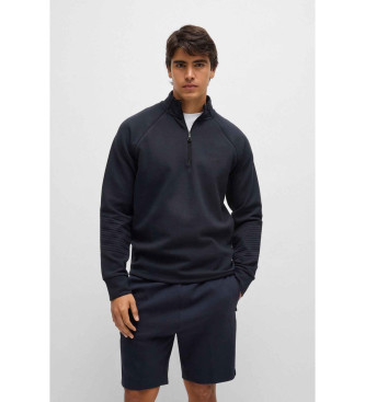 BOSS para hombre. 50518194 Sudadera con cremallera marino (L), Casual, Deportivo, Algodón