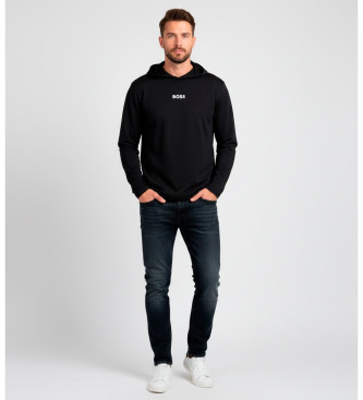 BOSS para hombre. 50544495 Sudadera logotipo marino (L), Casual, Poliéster