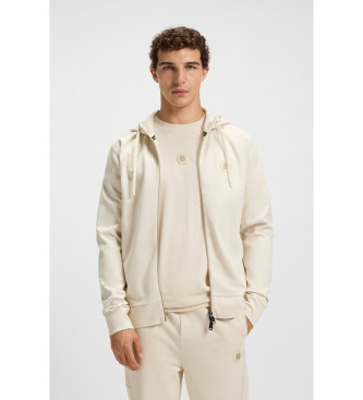 BOSS para hombre. 50545581 Sudadera Saggy Future beige (XXL), Casual, Deportivo, Algodón, Multideporte