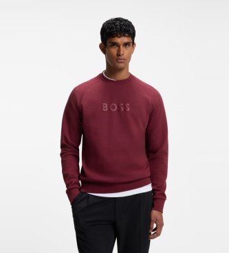 BOSS para hombre. 50565307 Sudadera Salbo granate