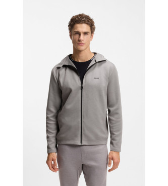 BOSS para hombre. 50554394 Sudadera Tour gris (4XL), Casual, Deportivo, Multideporte, Poliéster