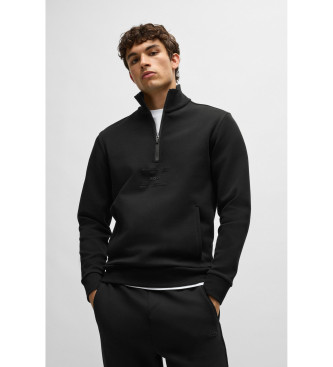 BOSS para hombre. 50530019 Sudadera Tape negro (4XL), Casual, Algodón
