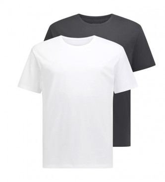 BOSS para hombre. Pack de 2 Camisetas 50461387980 blanco, gris