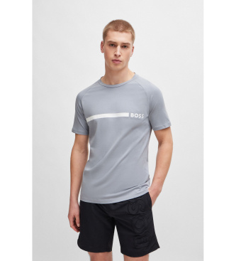 BOSS para hombre. 50517970 Camiseta RN Slim Fit gris (XXL), Casual, Algodón, Manga corta