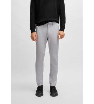 BOSS para hombre. 50534303 Pantalón Commuter Slim gris (52), Casual, Poliéster