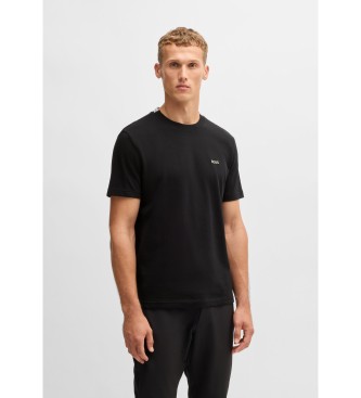 BOSS para hombre. 50529941 Camiseta Taddy negro (L), Casual, Algodón, Manga corta