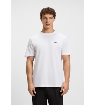 BOSS para hombre. 50529941 Camiseta Taddy blanco (3XL), Casual, Algodón, Manga corta