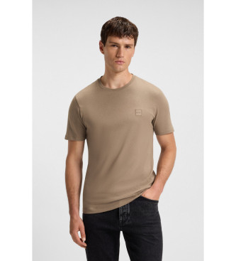 BOSS para hombre. 50508584 Camiseta Tales marrón (XS), Casual, Algodón, Manga corta
