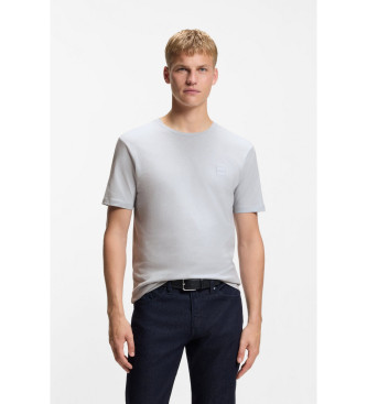 BOSS para hombre. 50508584 Camiseta Tales gris (S), Casual, Algodón, Manga corta