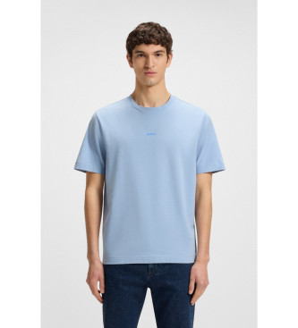 BOSS para hombre. 50473278 Camiseta TChup azul (XL), Casual, Algodón, Manga corta