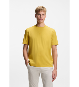 BOSS para hombre. 50473278 Camiseta TChup amarillo (XL), Casual, Algodón, Manga corta