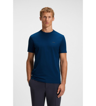 BOSS para hombre. 50506373 Camiseta ajuste regular azul (S), Casual, Algodón, Manga corta