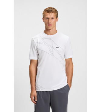 BOSS para hombre. 50556197 Camiseta Tee 10 blanco (M), Casual, Poliéster, Manga corta