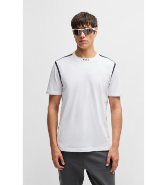 BOSS para hombre. 50531230 Camiseta Tape blanco (XXL), Casual, Algodón, Manga corta
