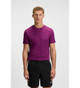 BOSS para hombre. 50543328 Camiseta Toc lila (S), Casual, Deportivo, Multideporte, Poliéster, Manga corta