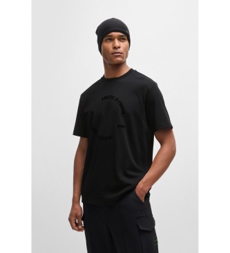 BOSS para hombre. 50525165 Camiseta Temporada negro (M), Casual, Algodón, Manga corta