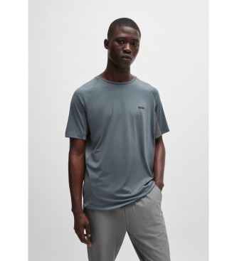 BOSS para hombre. 50519360 Camiseta Active 4 gris (XL), Deportivo, Multideporte, Poliéster, Manga corta