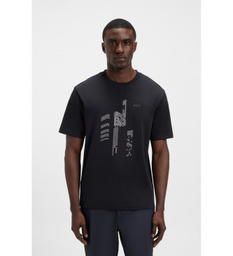 BOSS para hombre. 50552184 Camiseta GRX Zone marino (M), Casual, Algodón, Manga corta