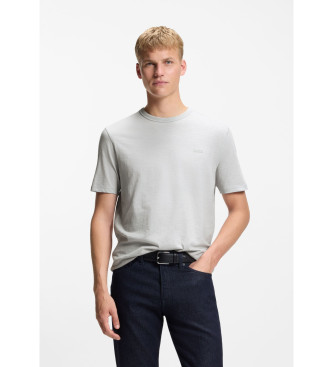BOSS para hombre. 50508243 Camiseta Tegood gris (S), Casual, Algodón, Manga corta