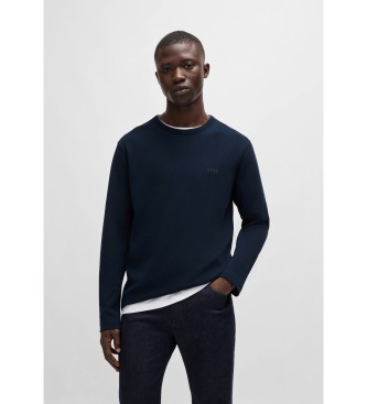 BOSS para hombre. 50520725 Camiseta Tempesto marino (M), Casual, Algodón, Manga larga