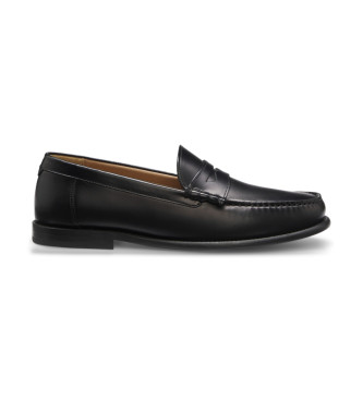 BOSS para hombre. 50557750 Zapatos de piel Tevan negro (46), Plano, Ninguno, Casual